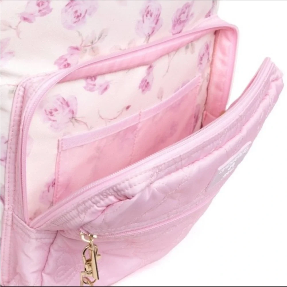 LoveShackFancy x Target - Yoobi Ribbon Rosa Backpack Sterling Dusk